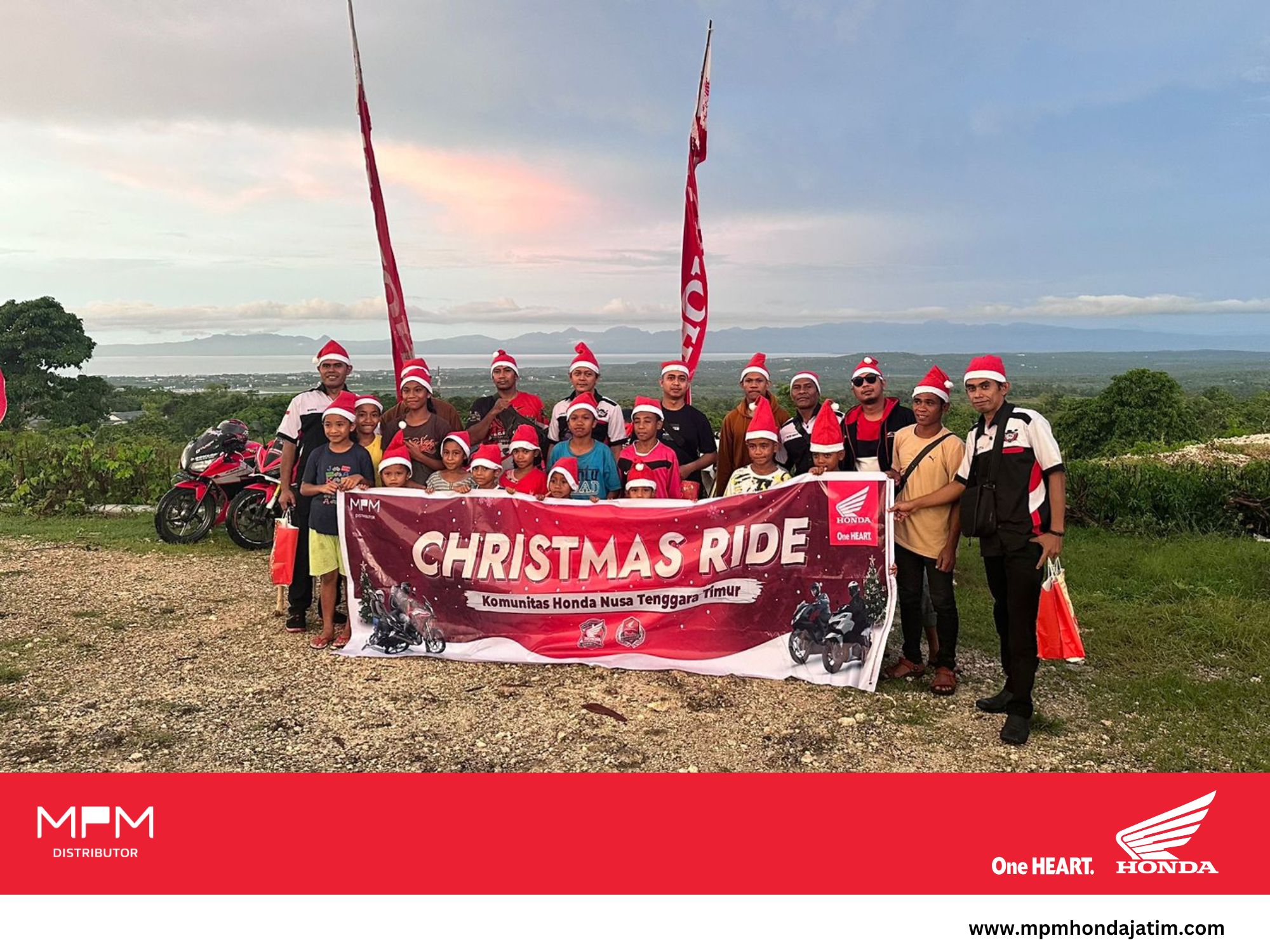 Honda Community NTT Berbagi Kebahagiaan di Hari Natal